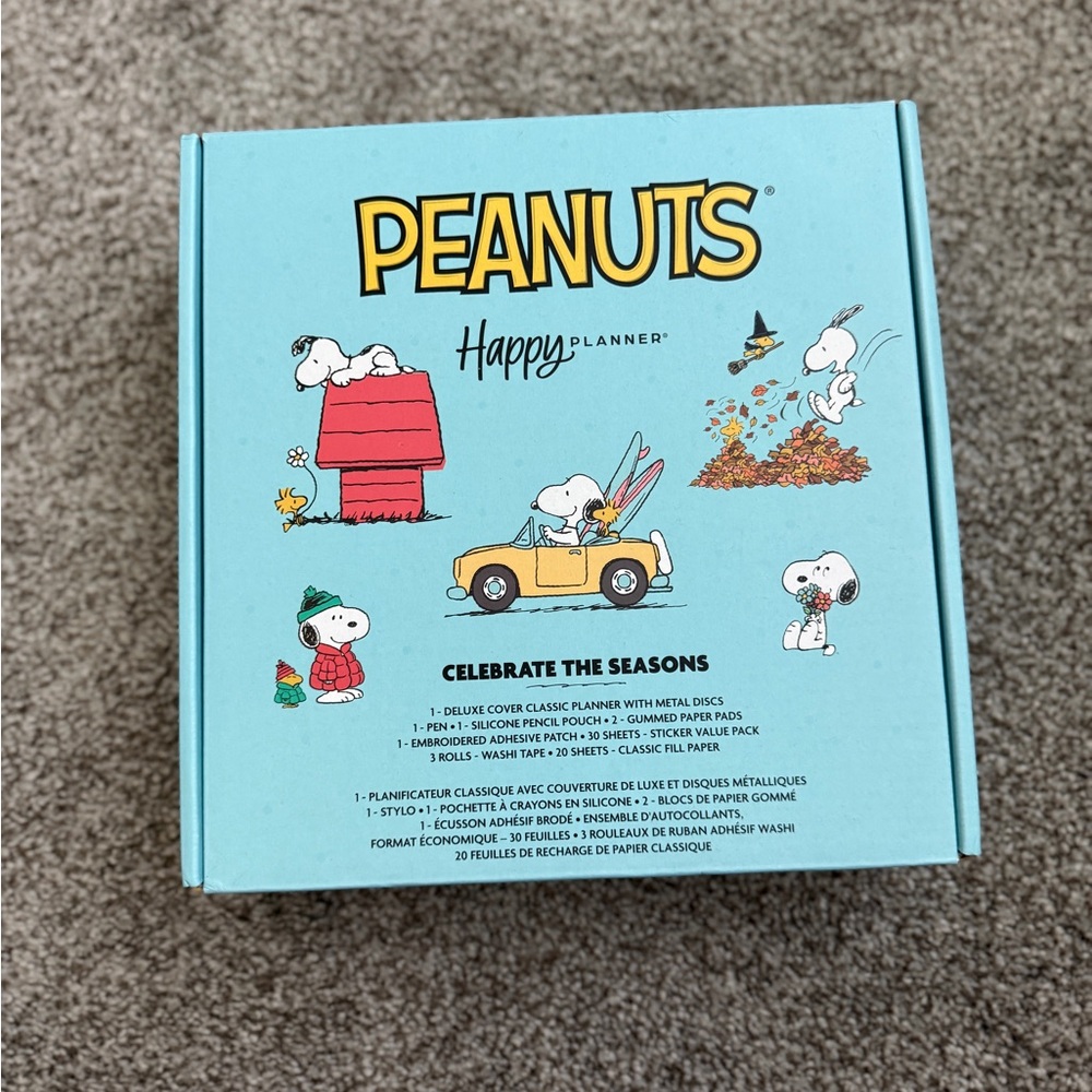 New! Undated Peanuts Happy Planner "Celebrate the Seasons" Box - Picture 3 of 16
